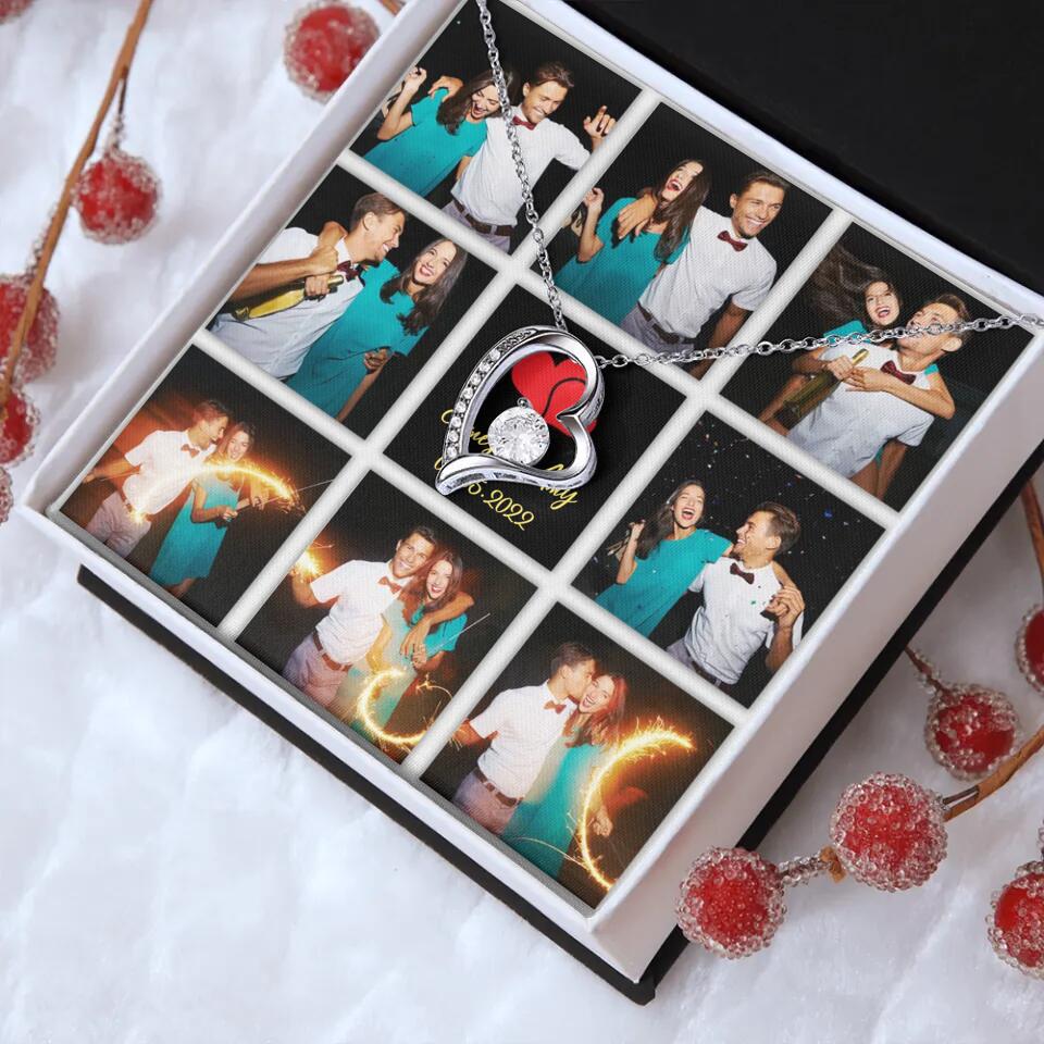 Personalized Valentine Gifts - Custom Name, Text and Date - Personalized Necklace - Gift for Her