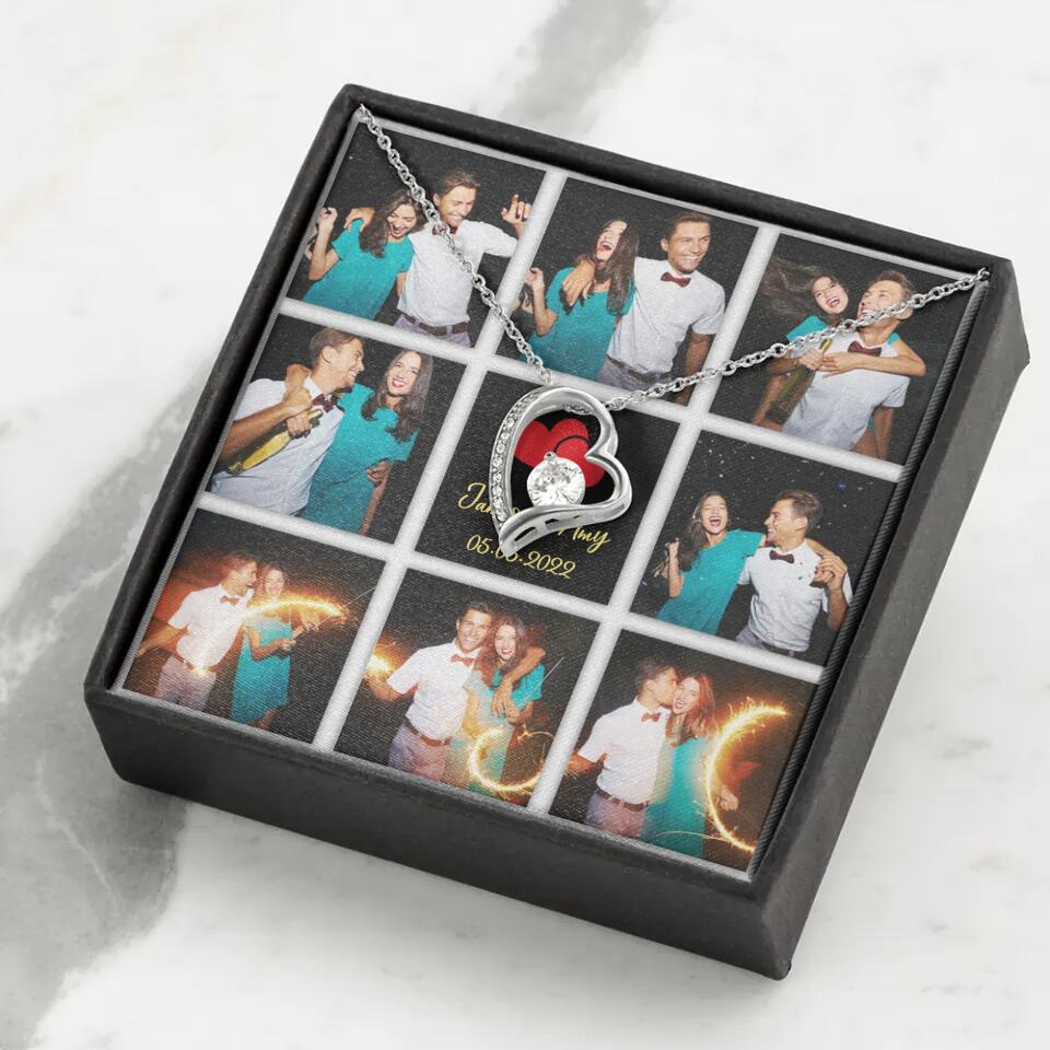 Personalized Valentine Gifts - Custom Name, Text and Date - Personalized Necklace - Gift for Her