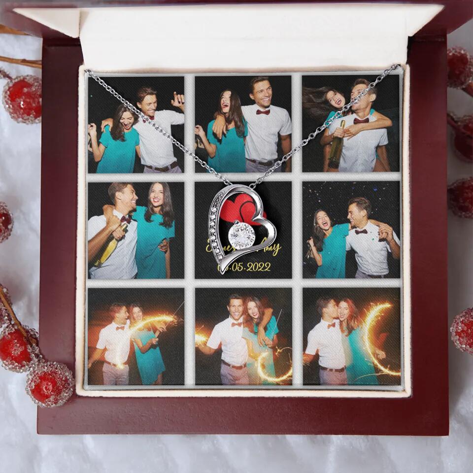 Personalized Valentine Gifts - Custom Name, Text and Date - Personalized Necklace - Gift for Her