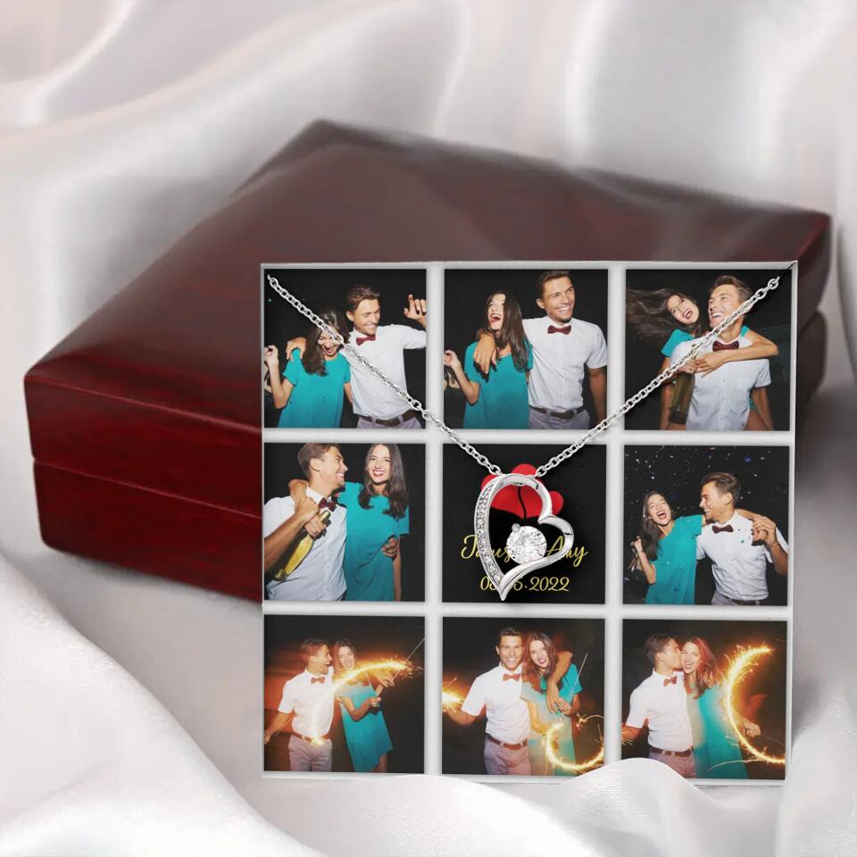 Personalized Valentine Gifts - Custom Name, Text and Date - Personalized Necklace - Gift for Her