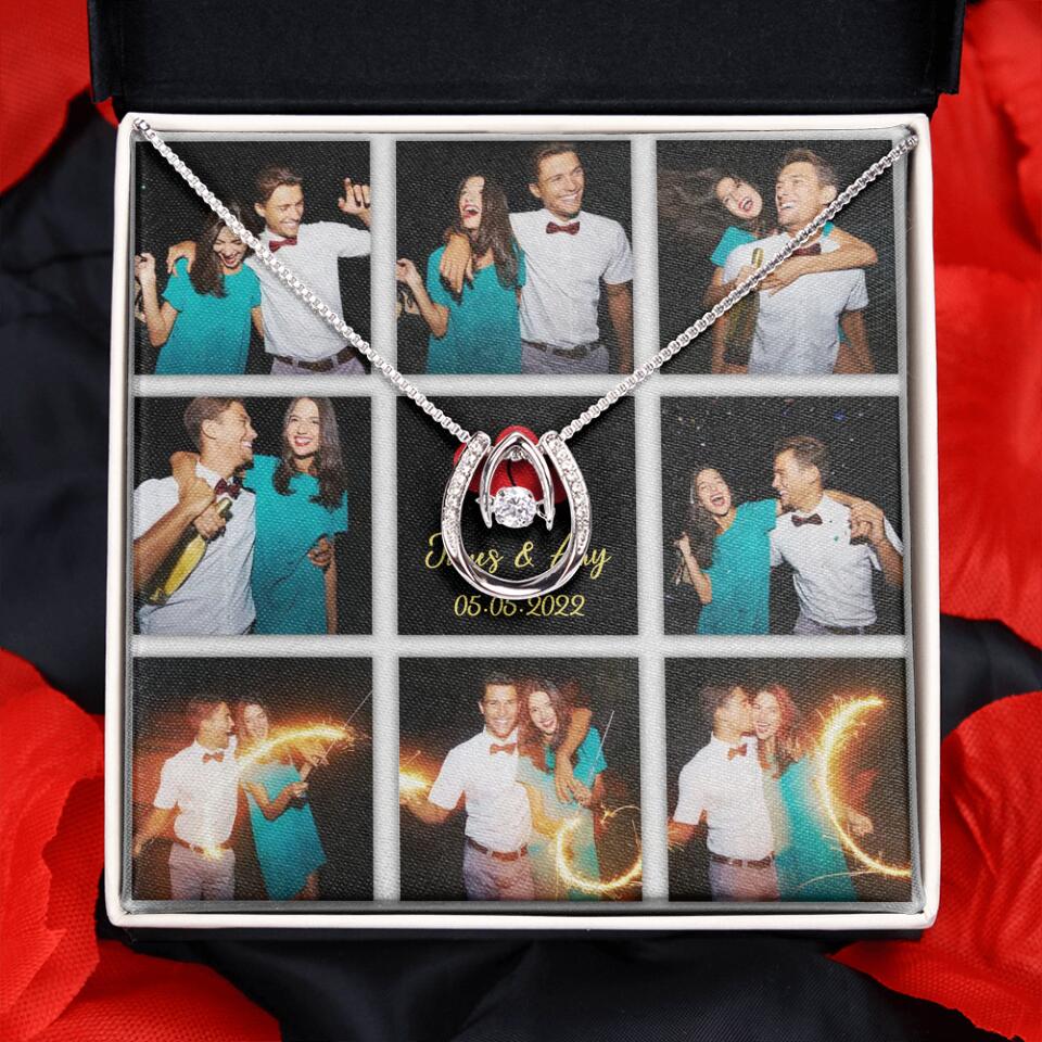 Personalized Valentine Gifts - Custom Name, Text and Date - Personalized Necklace - Gift for Her