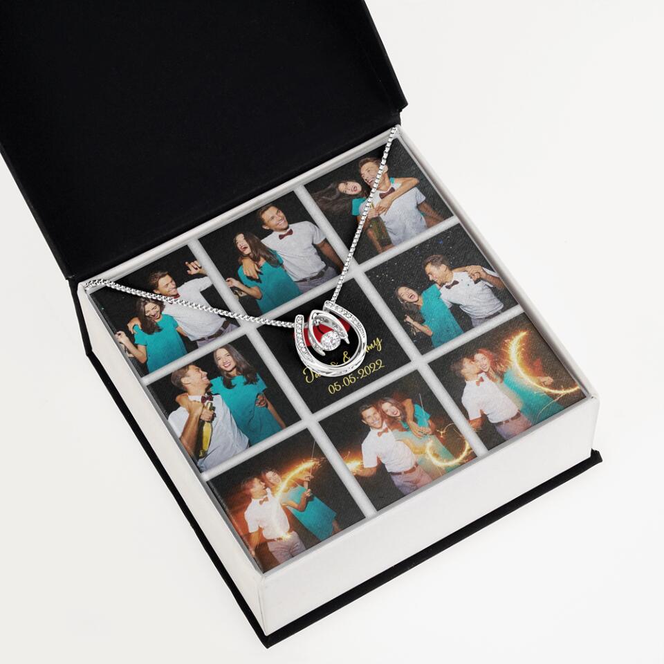 Personalized Valentine Gifts - Custom Name, Text and Date - Personalized Necklace - Gift for Her