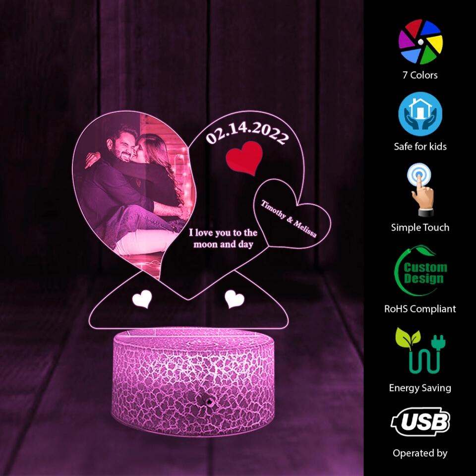 Name Date And Quotes Personalized Night Light