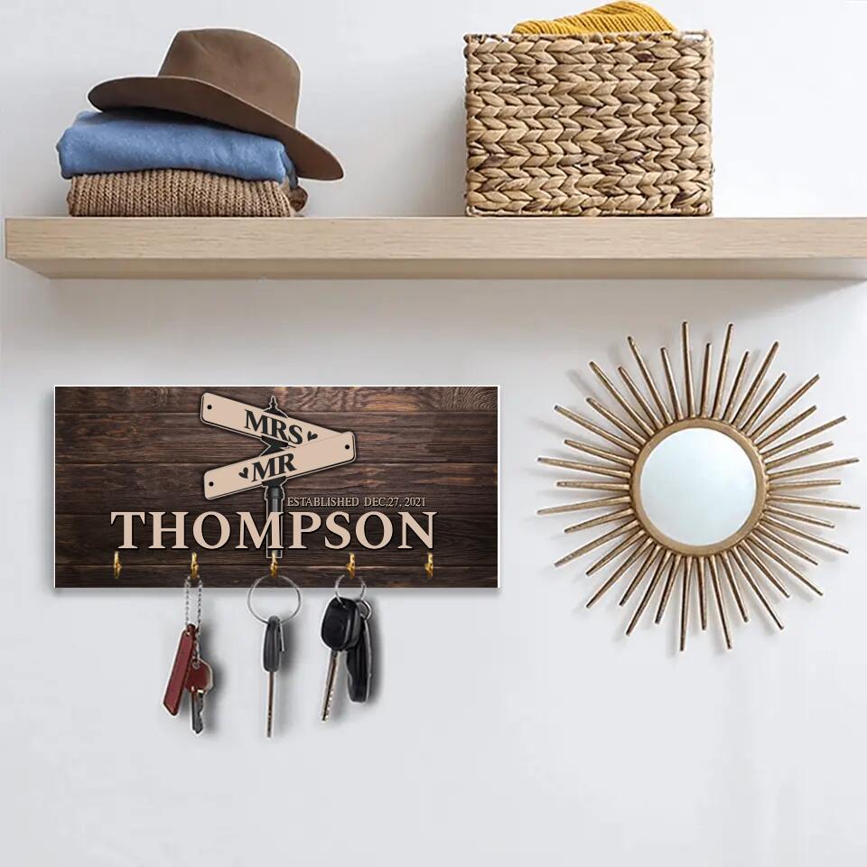 Mr And Mrs Custom Key Holder Anniversary Gifts For Couple