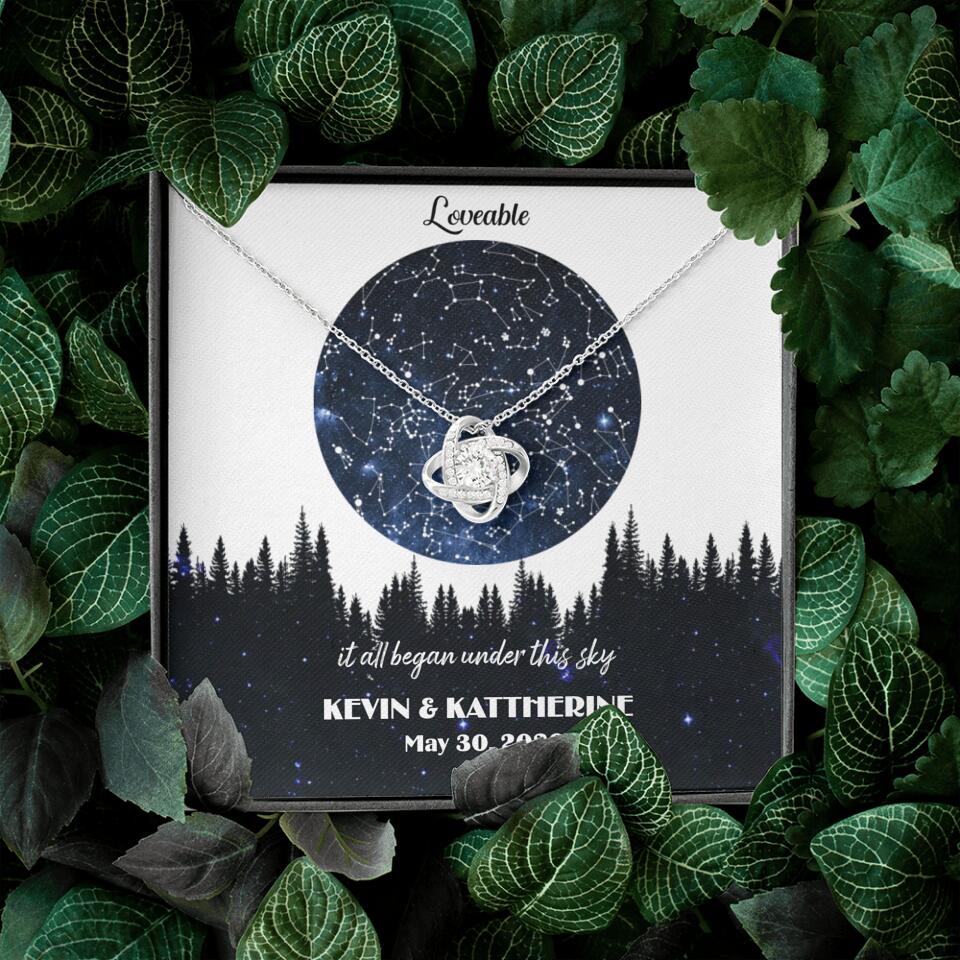 It All Began Under This Sky Personalized Necklace