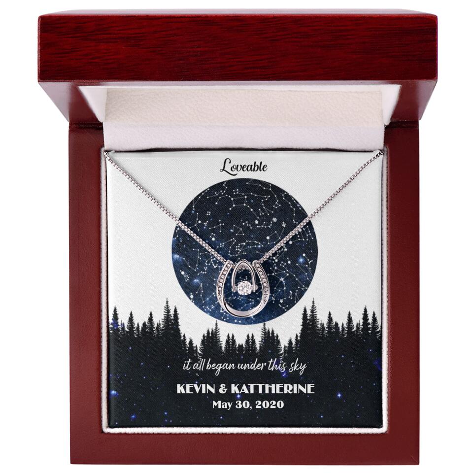 It All Began Under This Sky Personalized Necklace