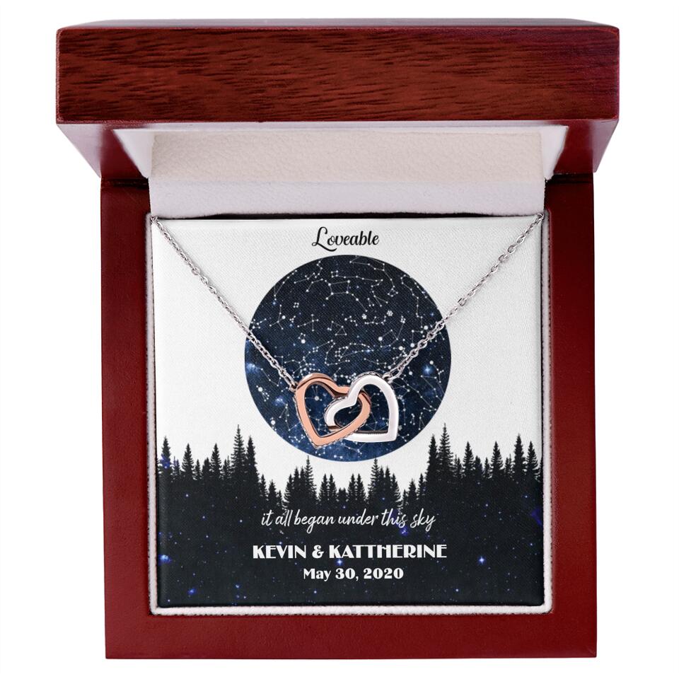 It All Began Under This Sky Personalized Necklace