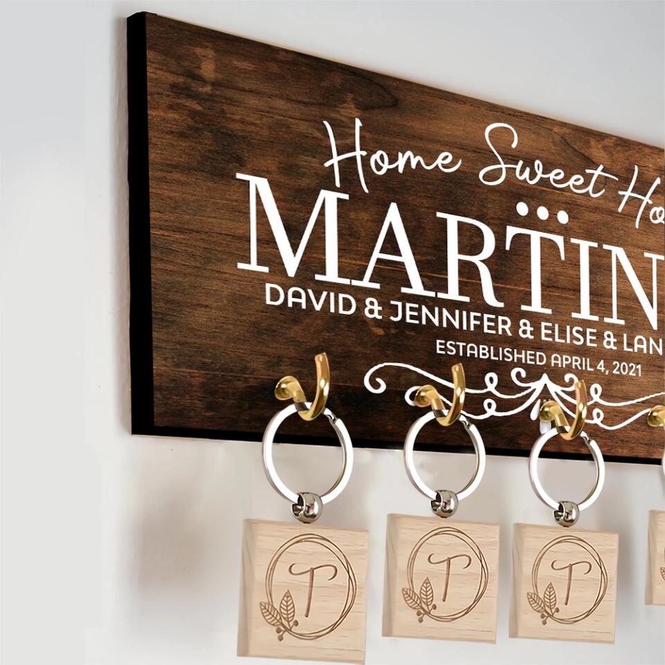 Home Sweet Home Custom Key Holder Marriage Presents