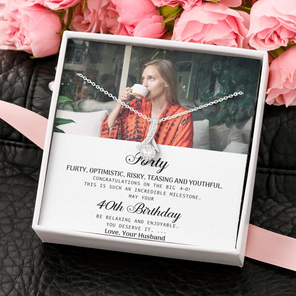 Forty Flirty Optimistic Risky Teasing And Youthful Personalized Necklace