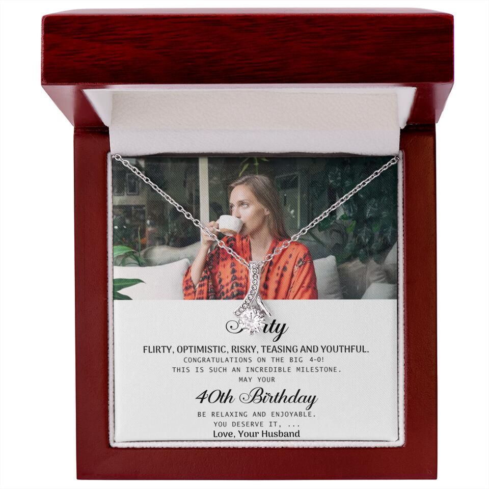 Forty Flirty Optimistic Risky Teasing And Youthful Personalized Necklace