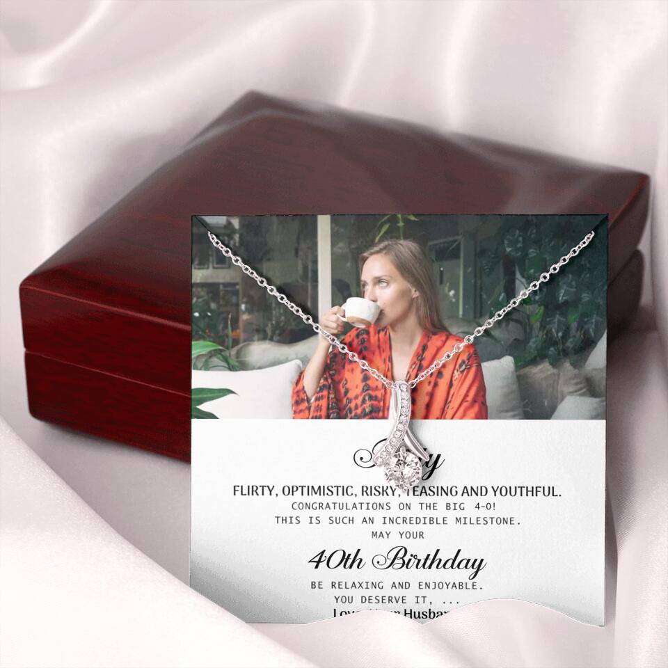 Forty Flirty Optimistic Risky Teasing And Youthful Personalized Necklace