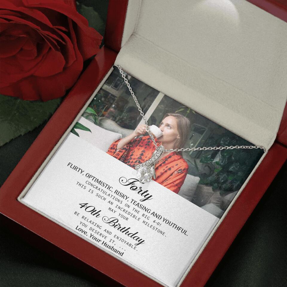 Forty Flirty Optimistic Risky Teasing And Youthful Personalized Necklace