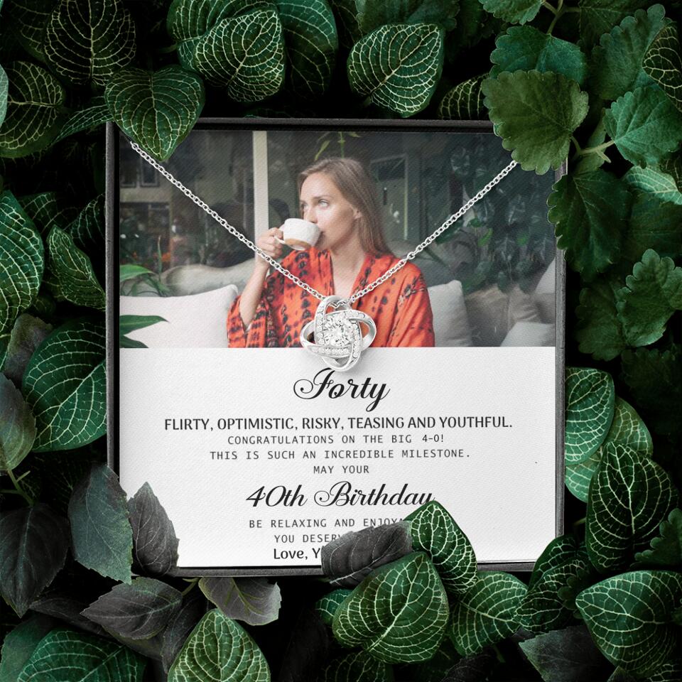 Forty Flirty Optimistic Risky Teasing And Youthful Personalized Necklace