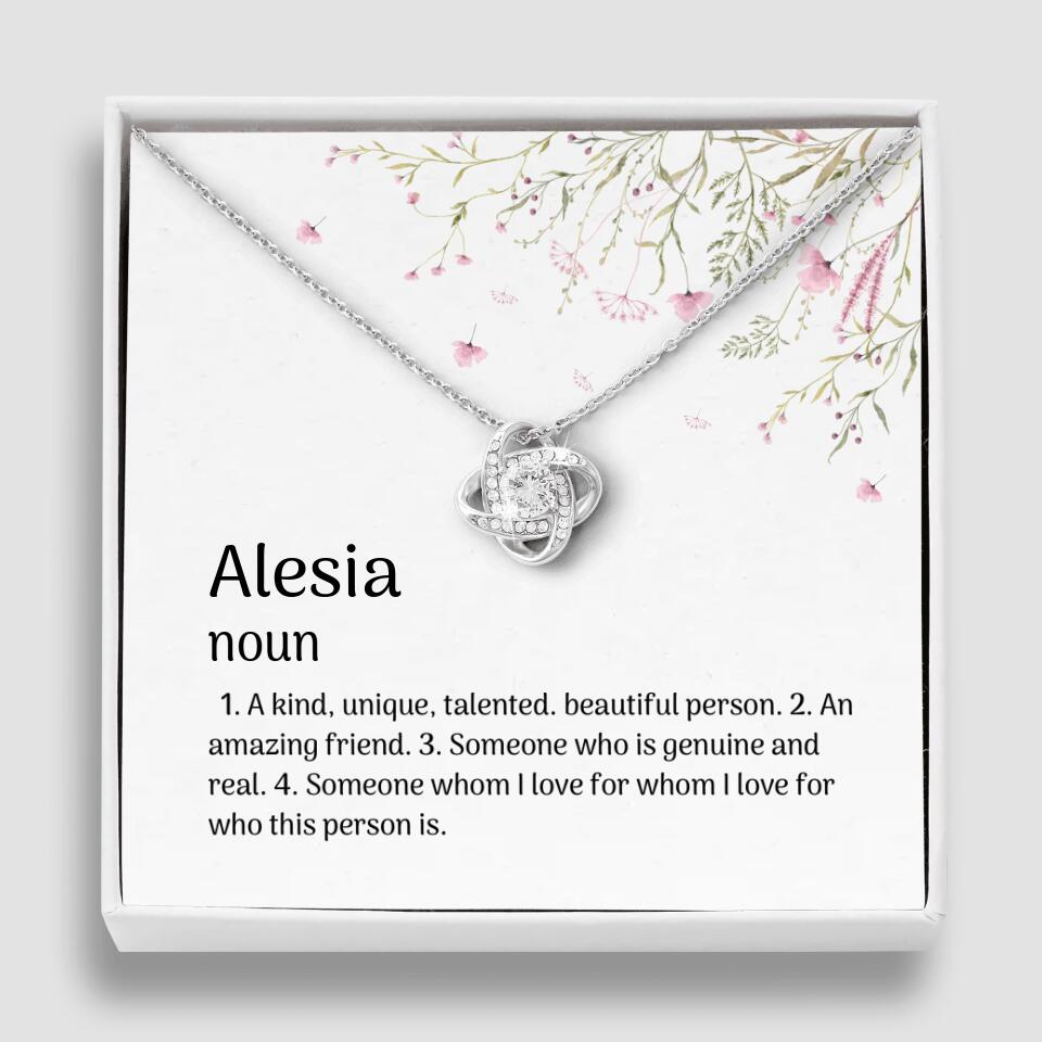 A Kind Unique Talented Beautiful Person Personalized Necklace