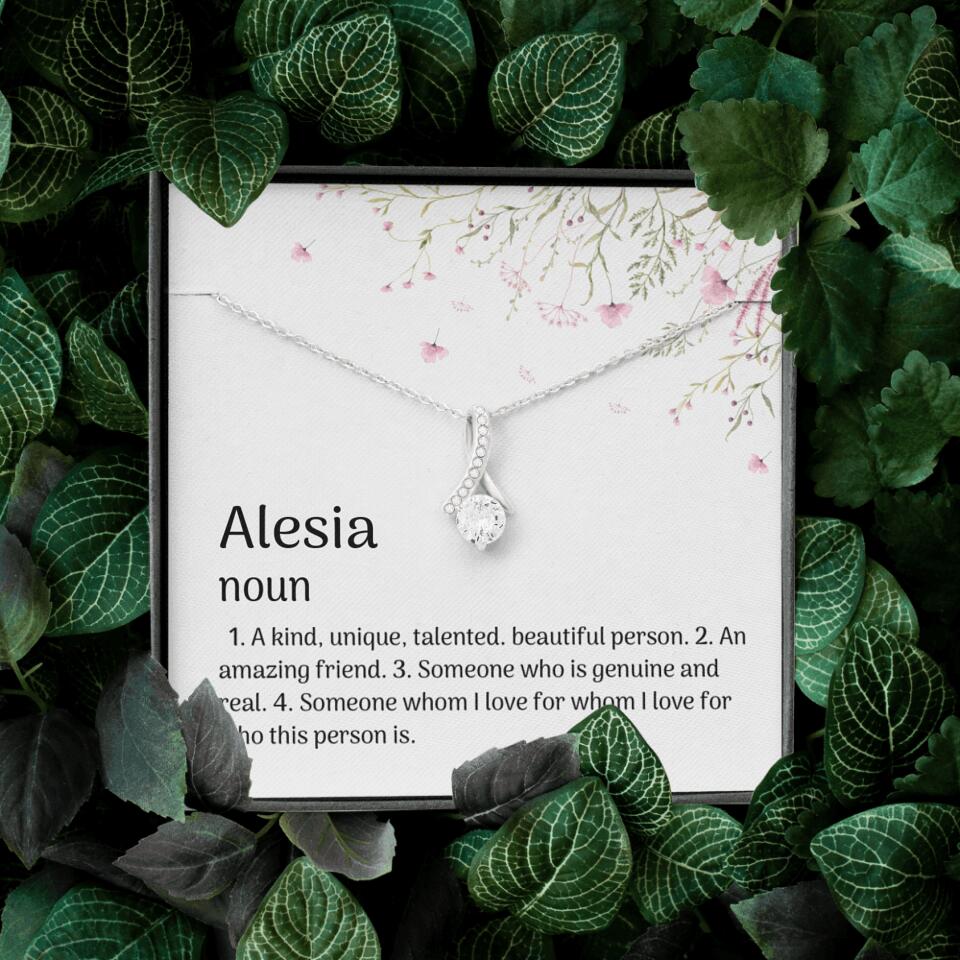 A Kind Unique Talented Beautiful Person Personalized Necklace