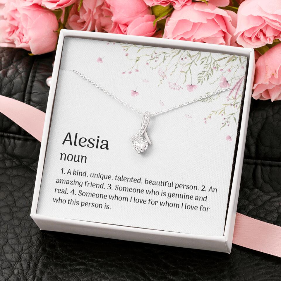 A Kind Unique Talented Beautiful Person Personalized Necklace