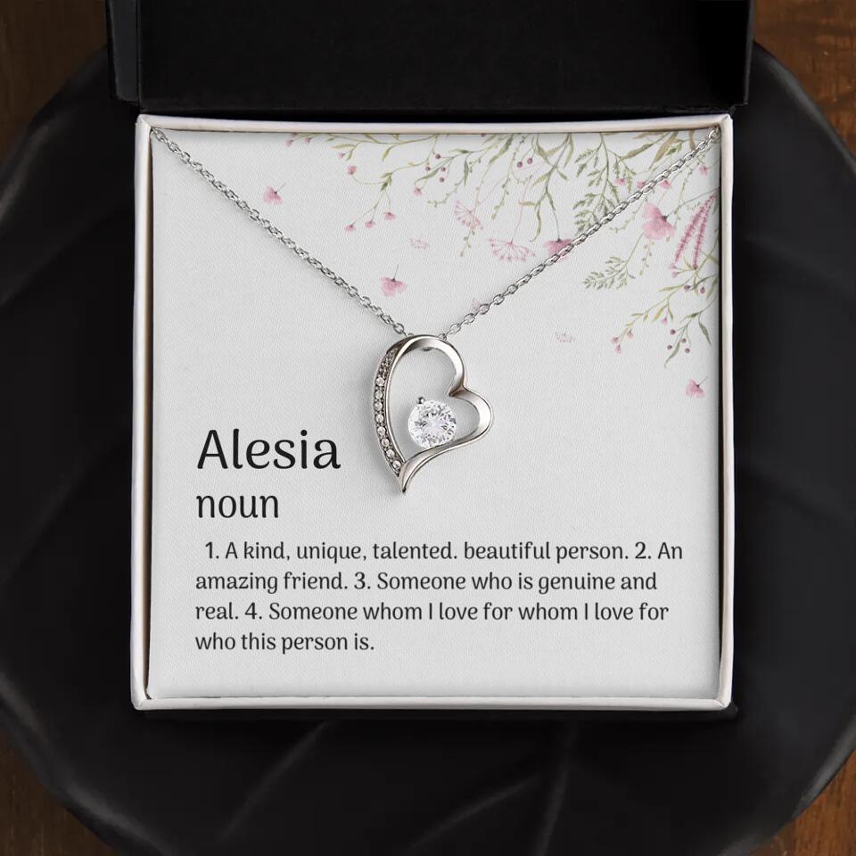 A Kind Unique Talented Beautiful Person Personalized Necklace
