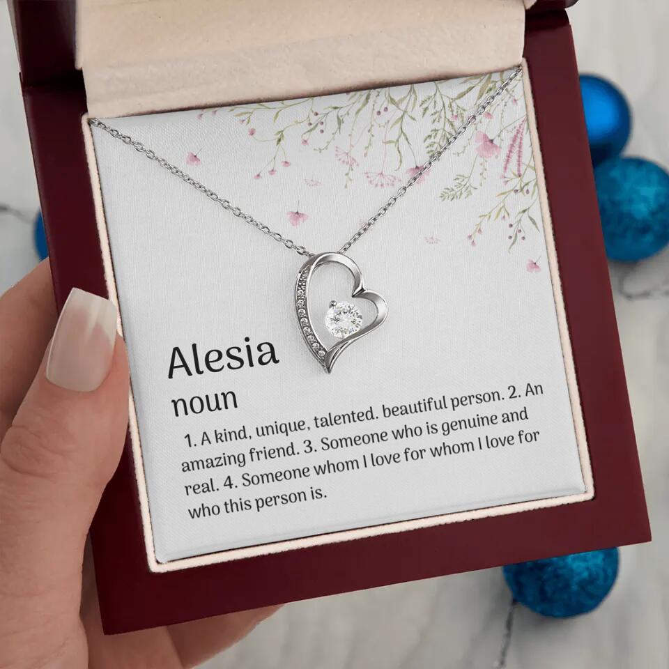 A Kind Unique Talented Beautiful Person Personalized Necklace
