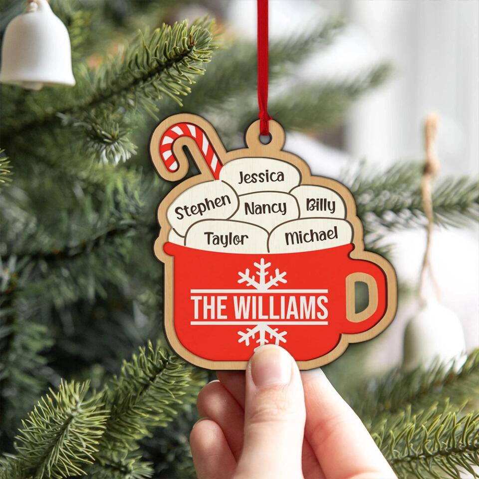 The Marshmallow Family Mug Custom Ornament Christmas Gift For Family