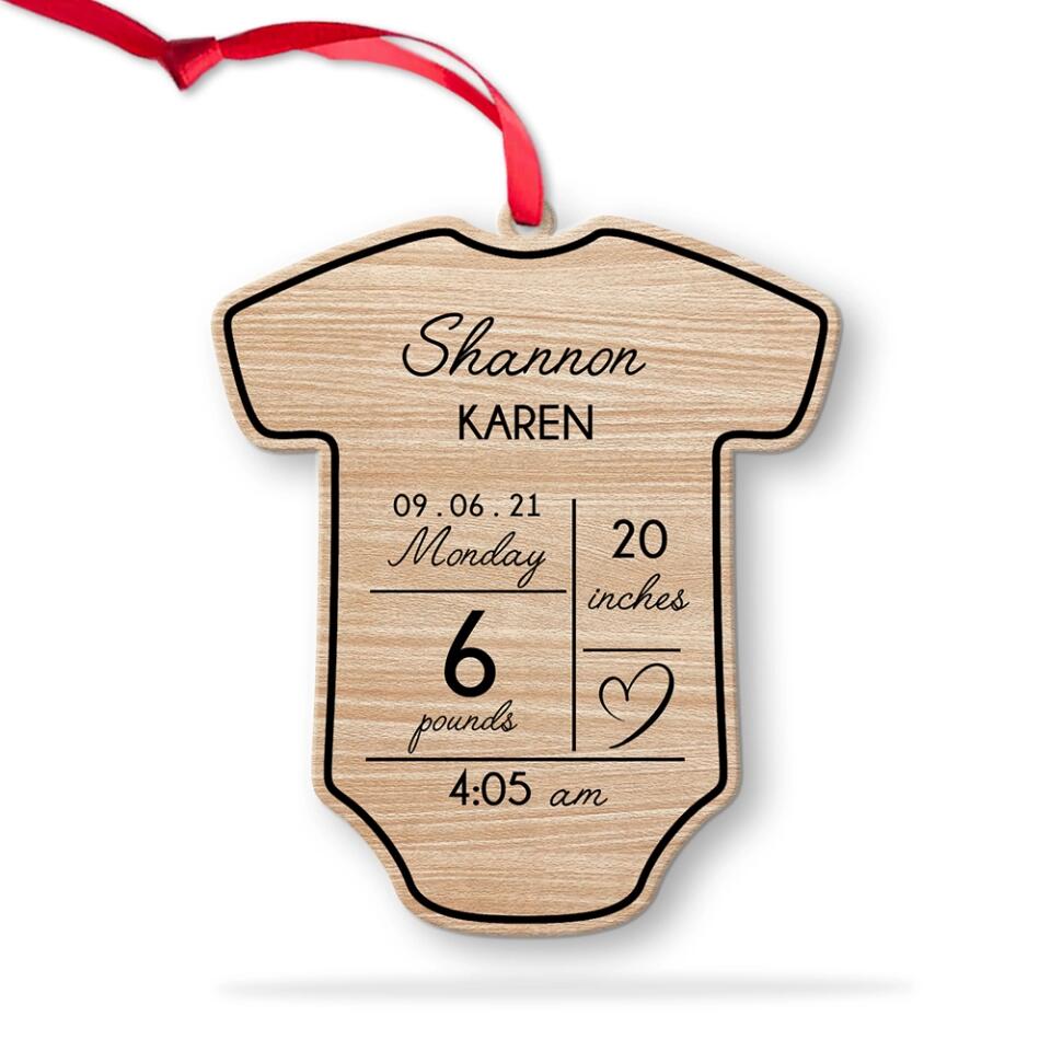 Baby First Personalized Christmas Ornament