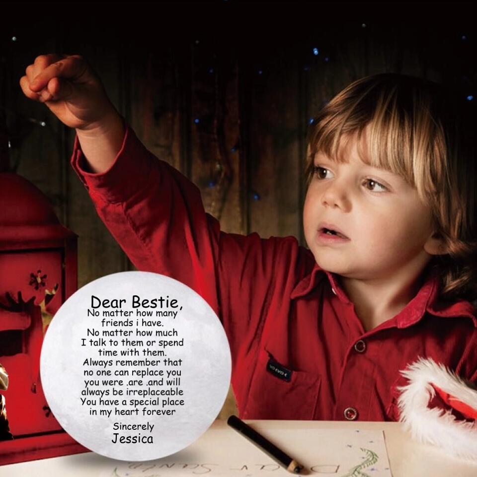 Dear My Bestie Birthdays Messages For Best Friend Custom 3D Light Anniversary Gift