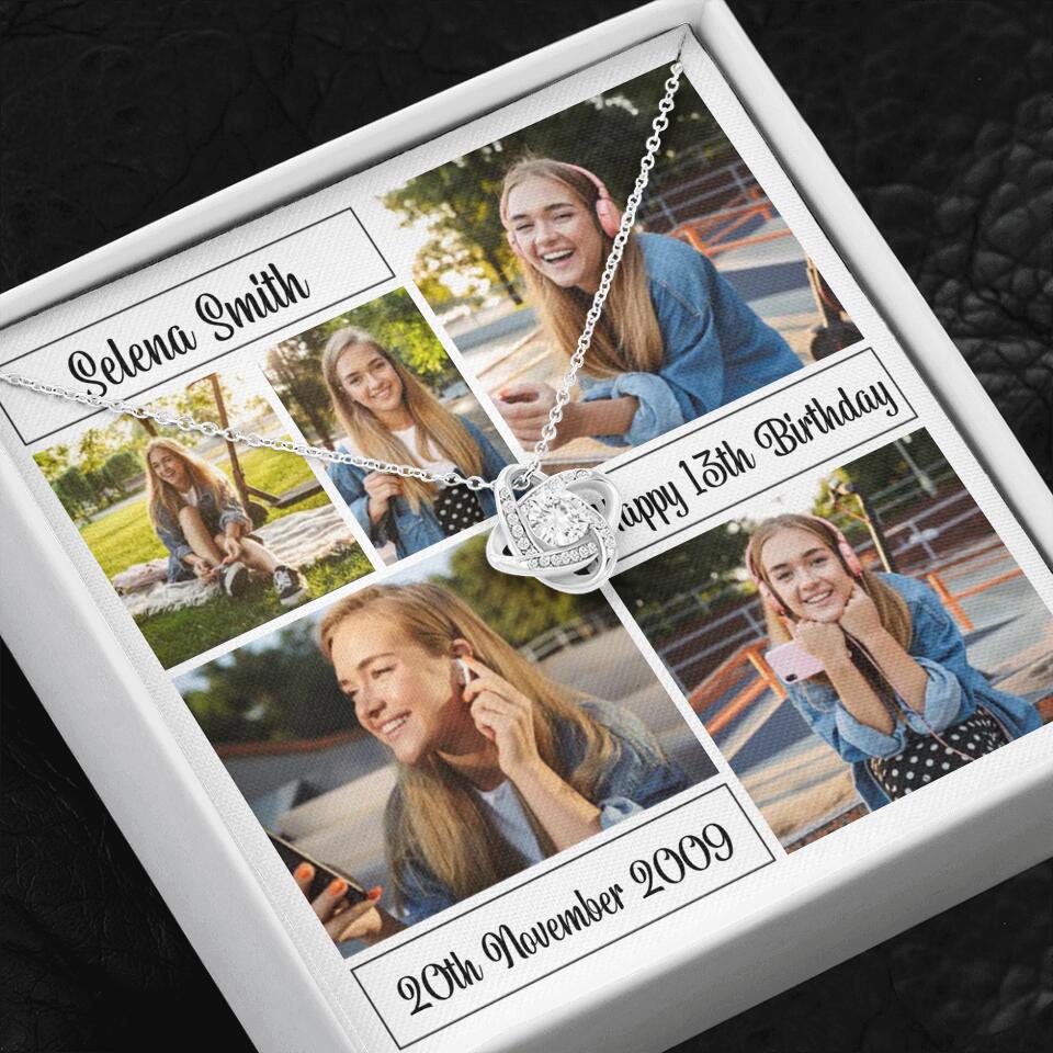 Custom Photo Necklace Collage Birthday Gifts For Her