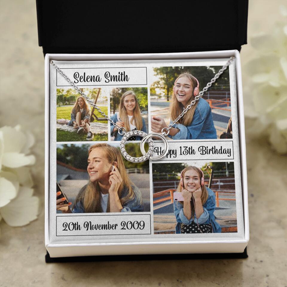 Custom Photo Necklace Collage Birthday Gifts For Her