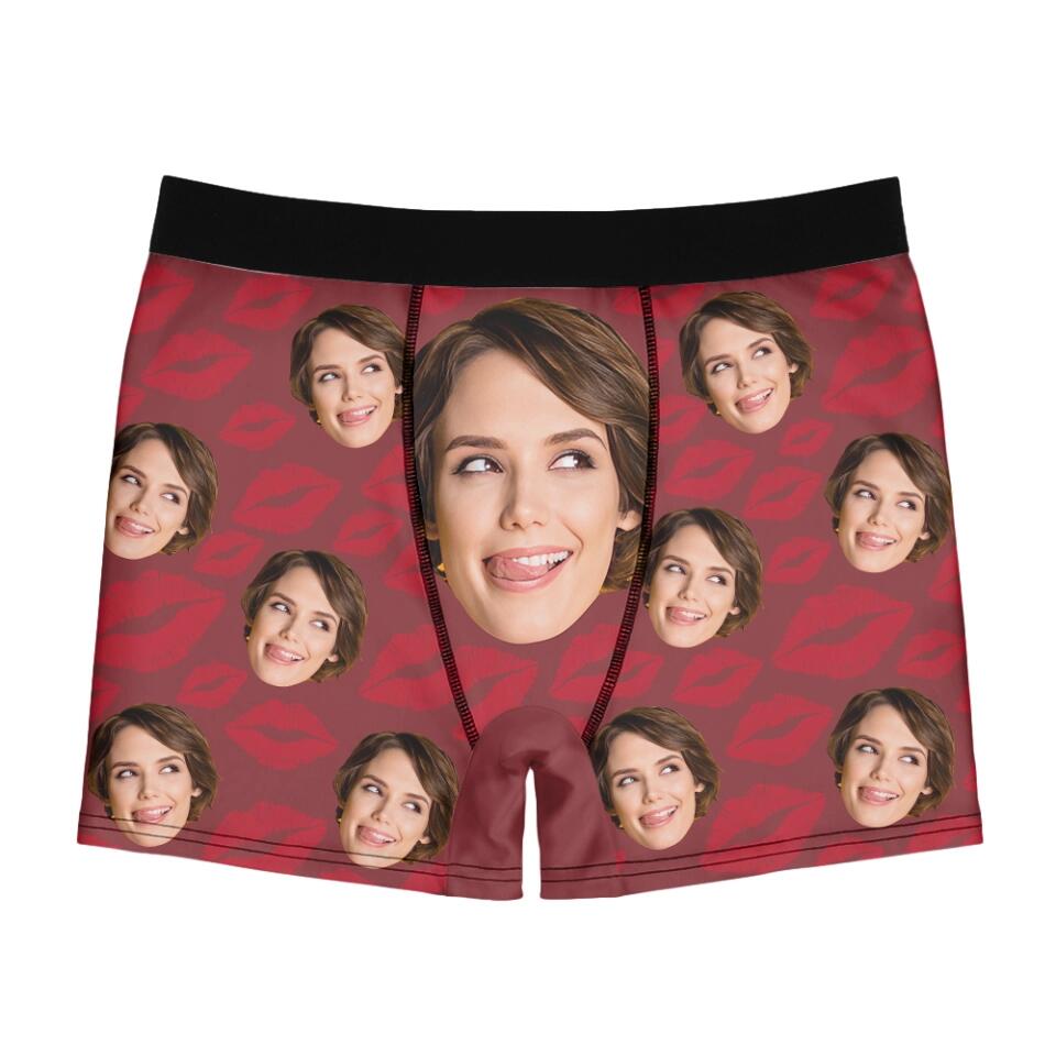 I licked It... So It's Mine - Personalized Men Boxer - Funny Gift For Him