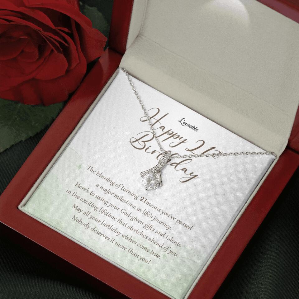 Nobody Deserves It More Than You Personalized Birthday Necklace Gift For Daughter