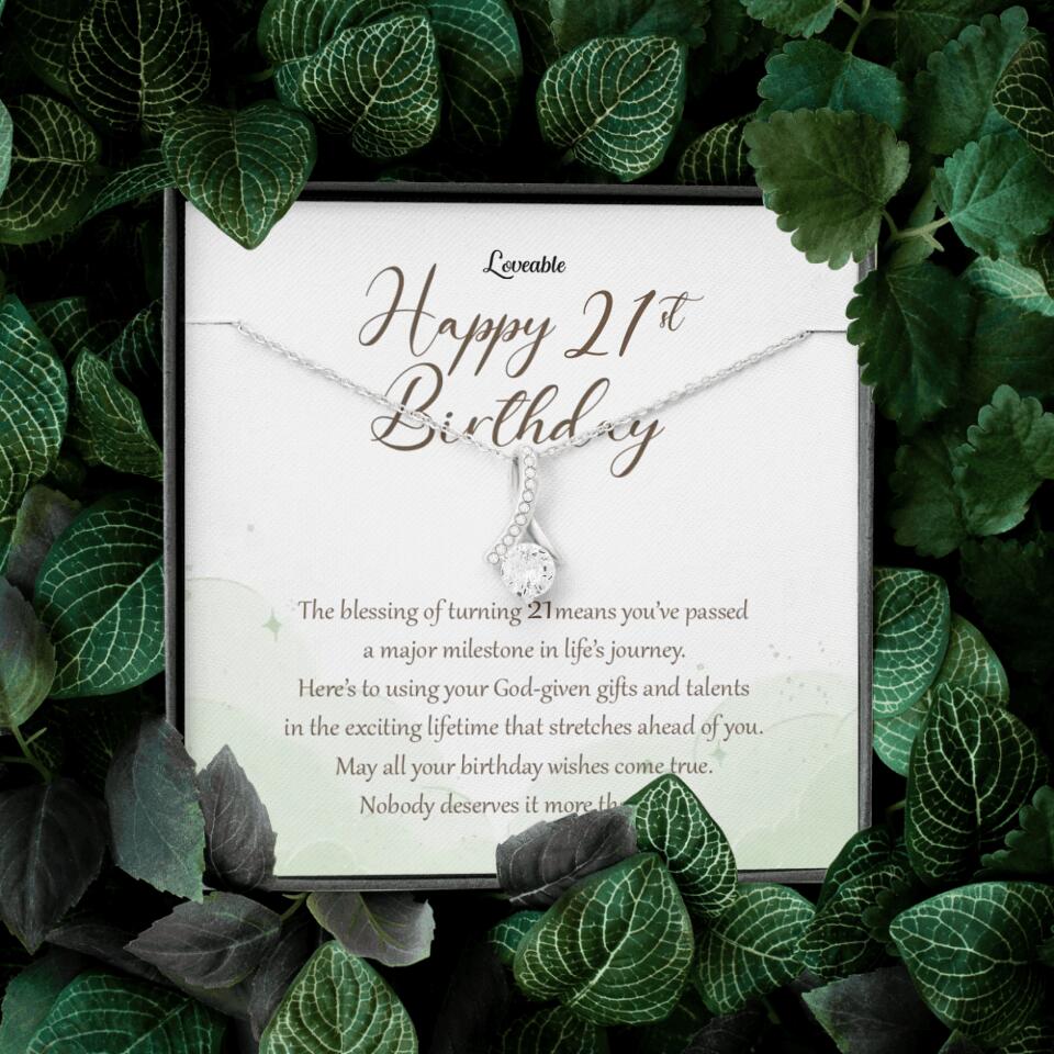 Nobody Deserves It More Than You Personalized Birthday Necklace Gift For Daughter