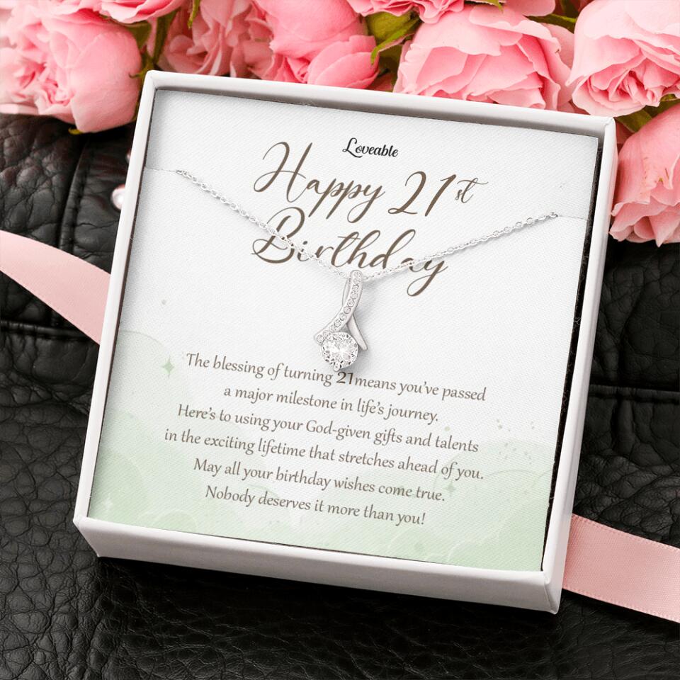 Nobody Deserves It More Than You Personalized Birthday Necklace Gift For Daughter