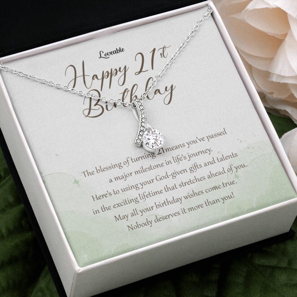 Nobody Deserves It More Than You Personalized Birthday Necklace Gift For Daughter