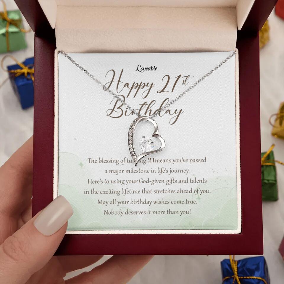Nobody Deserves It More Than You Personalized Birthday Necklace Gift For Daughter