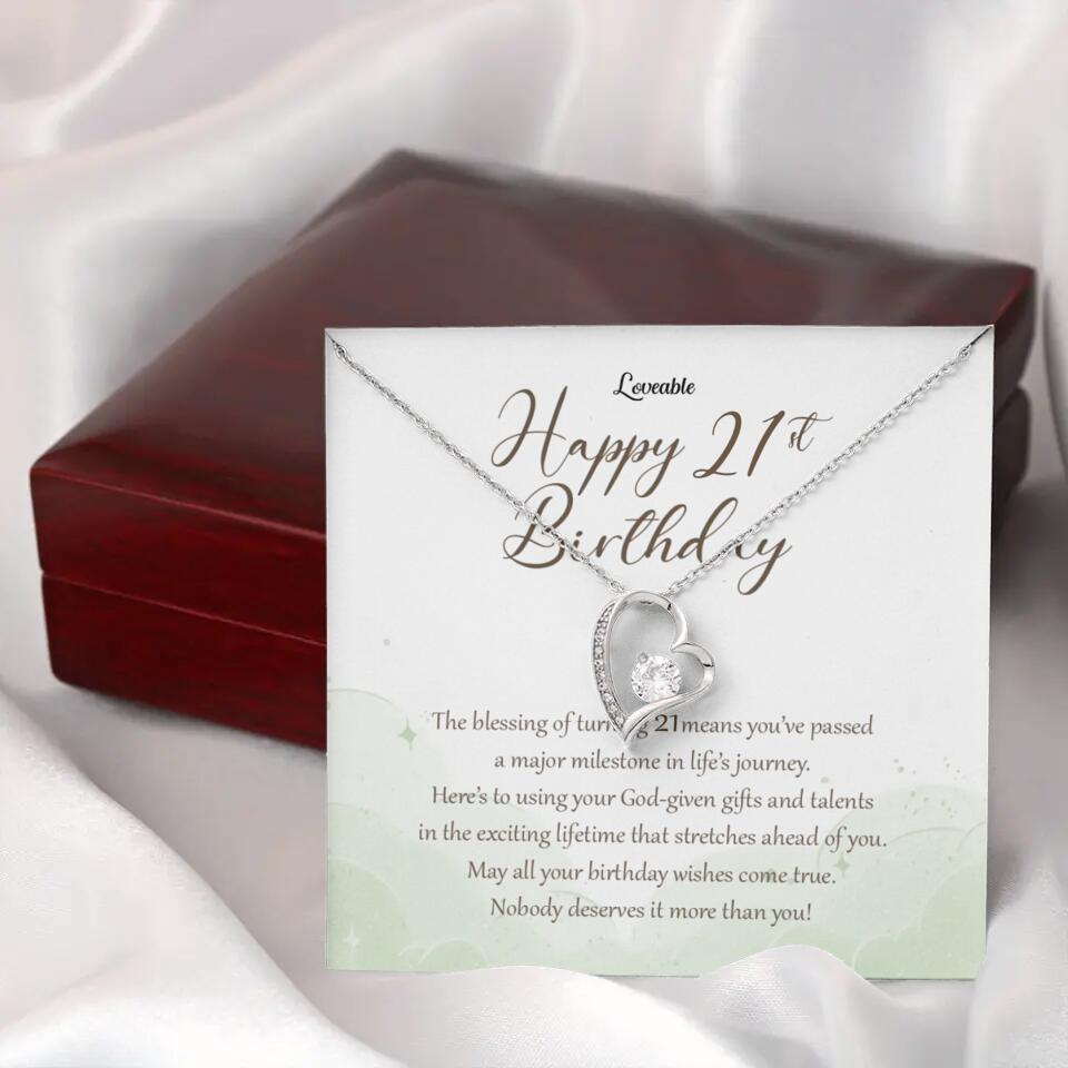 Nobody Deserves It More Than You Personalized Birthday Necklace Gift For Daughter
