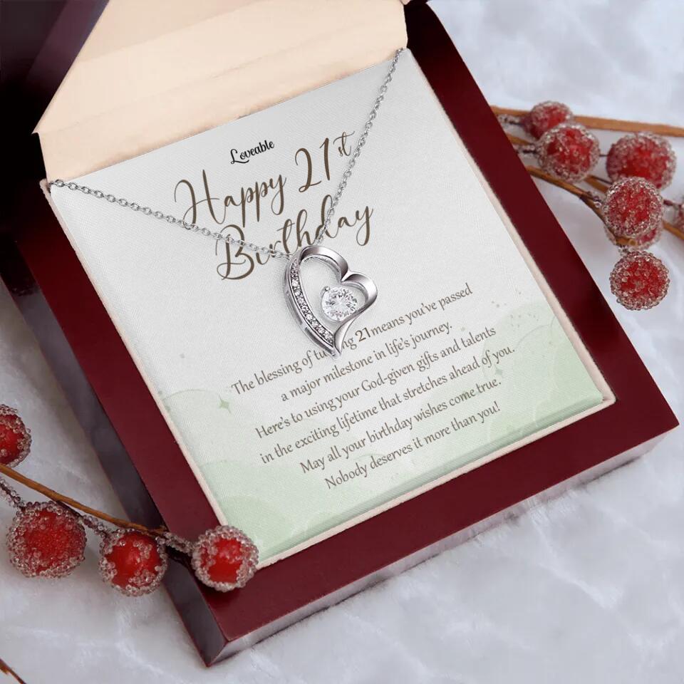 Nobody Deserves It More Than You Personalized Birthday Necklace Gift For Daughter