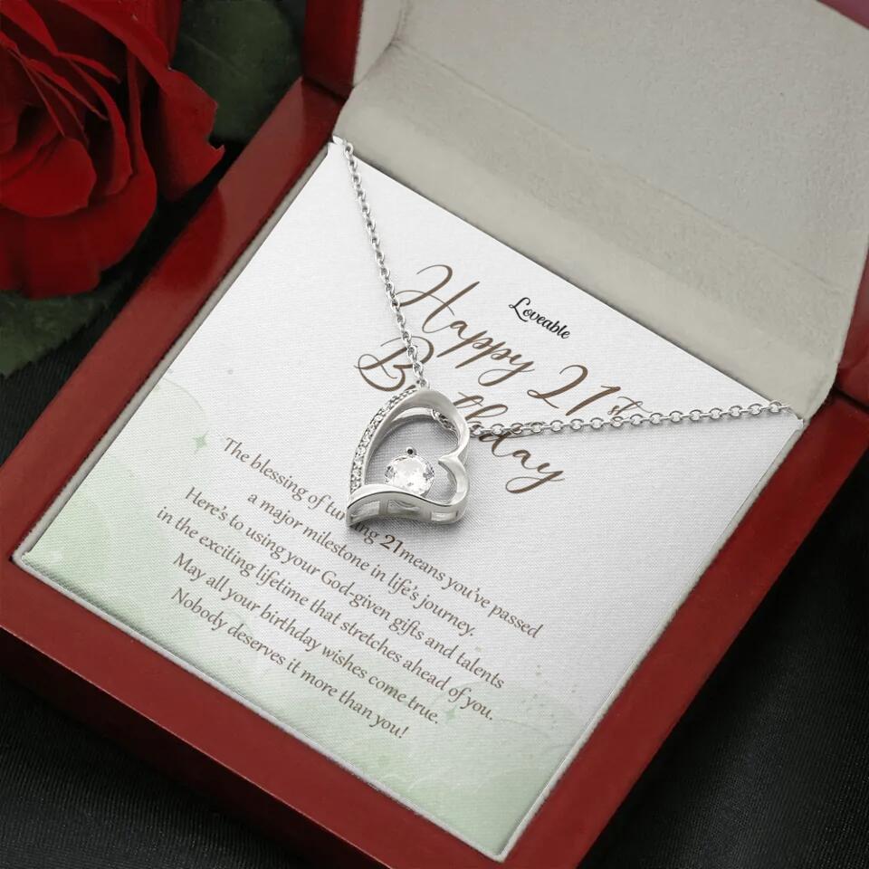 Nobody Deserves It More Than You Personalized Birthday Necklace Gift For Daughter