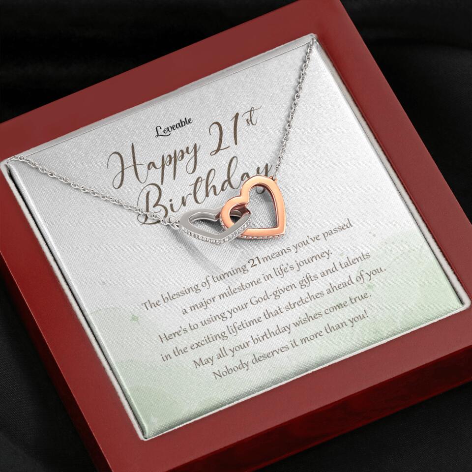 Nobody Deserves It More Than You Personalized Birthday Necklace Gift For Daughter