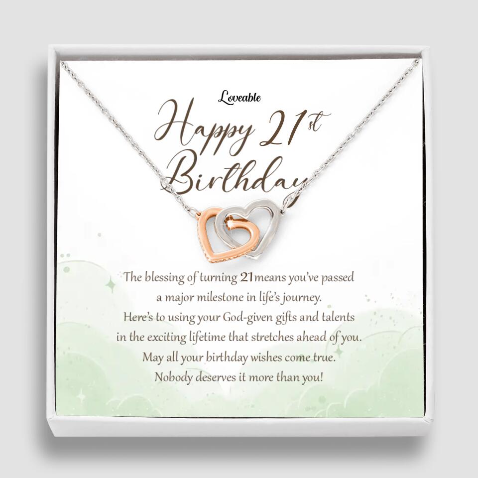 Nobody Deserves It More Than You Personalized Birthday Necklace Gift For Daughter