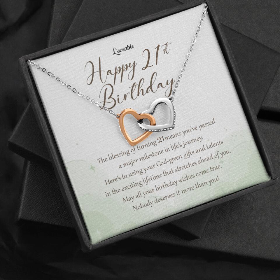 Nobody Deserves It More Than You Personalized Birthday Necklace Gift For Daughter