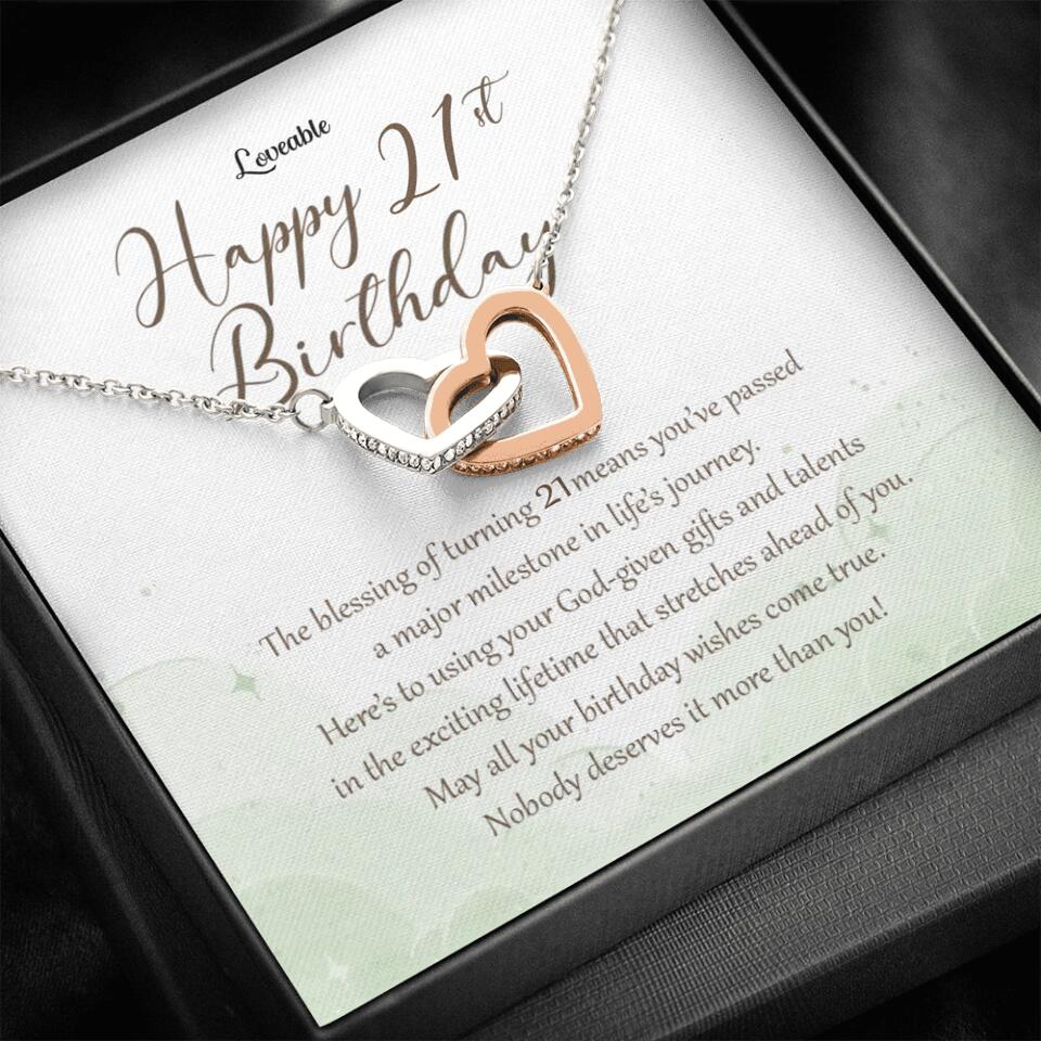 Nobody Deserves It More Than You Personalized Birthday Necklace Gift For Daughter