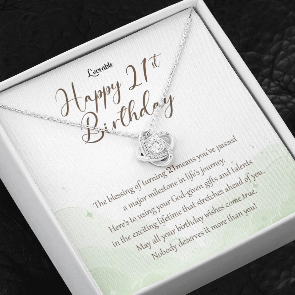Nobody Deserves It More Than You Personalized Birthday Necklace Gift For Daughter