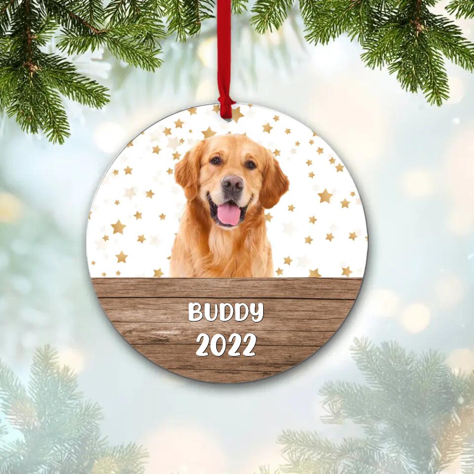 Our Dog's Christmas - Personalized Upload Photo Ornament