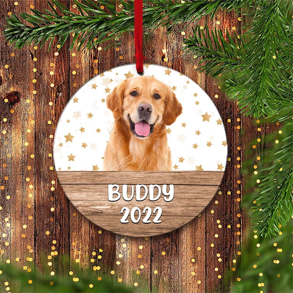 Our Dog's Christmas - Personalized Upload Photo Ornament