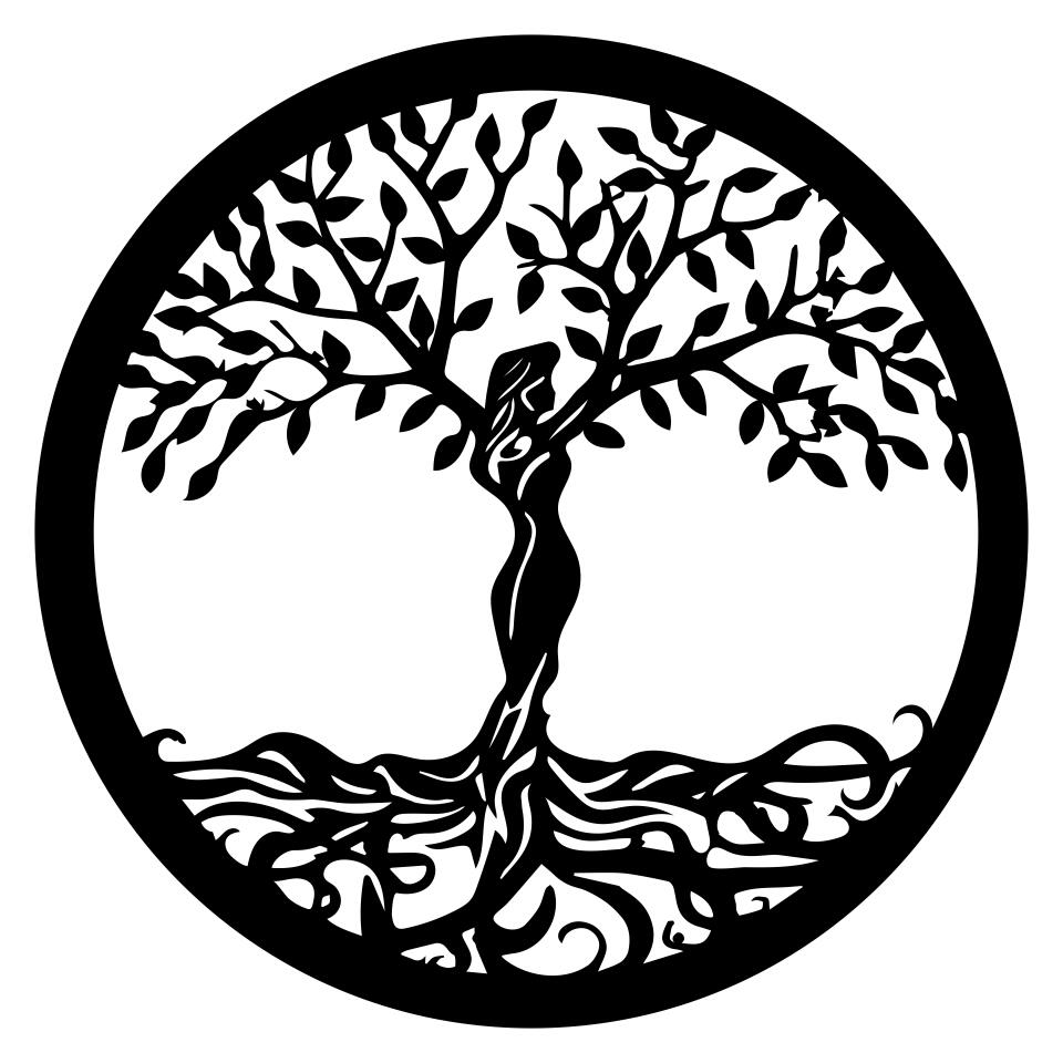 Women Tree of Life Spiritual - Home Decor - Cut Metal Sign - Wall Decoration - Gift for Family