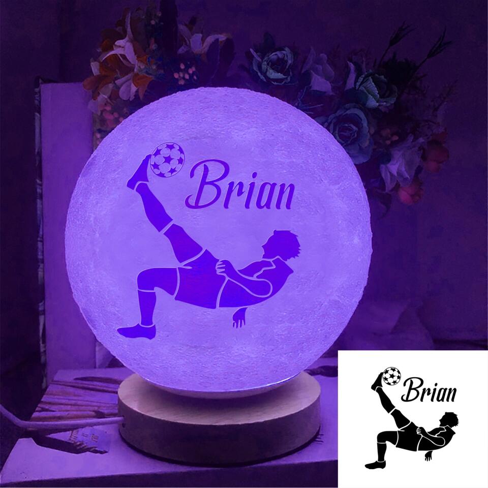 To My Son I Want You to Believe Deep in Your Heart Moon Lamp