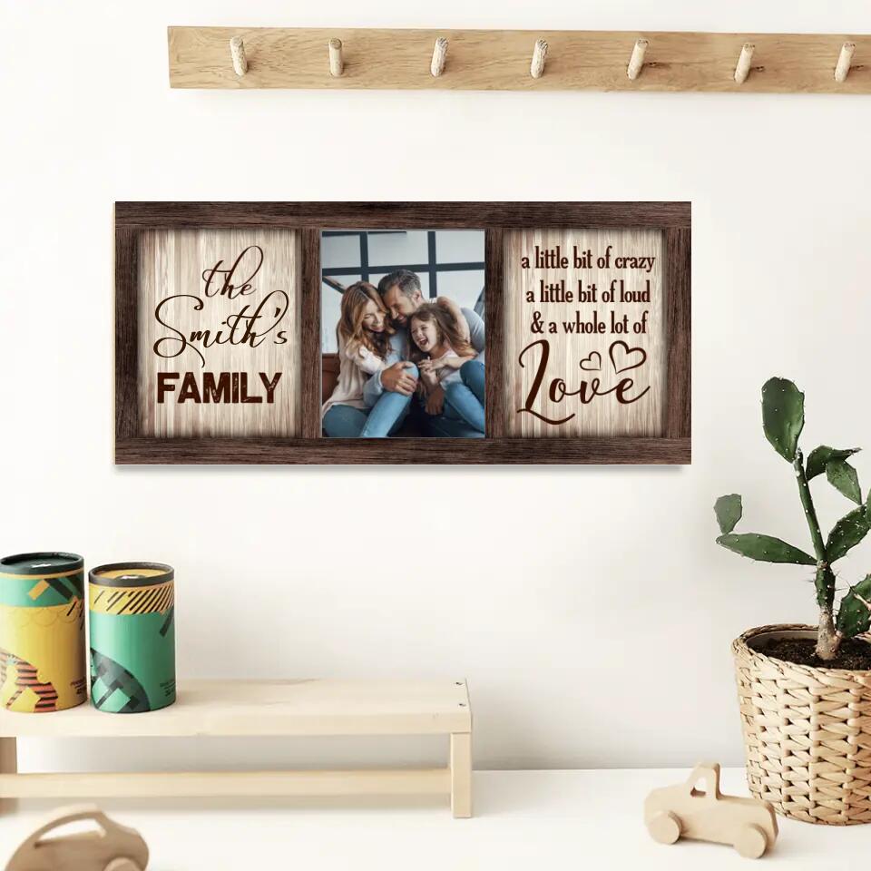 Personalized Family Name Sign - Family Rectangle Wood Sign