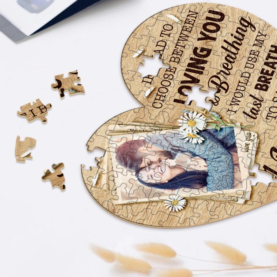 Love You Till The Last Breath Custom Puzzle Anniversary Gift For Couples