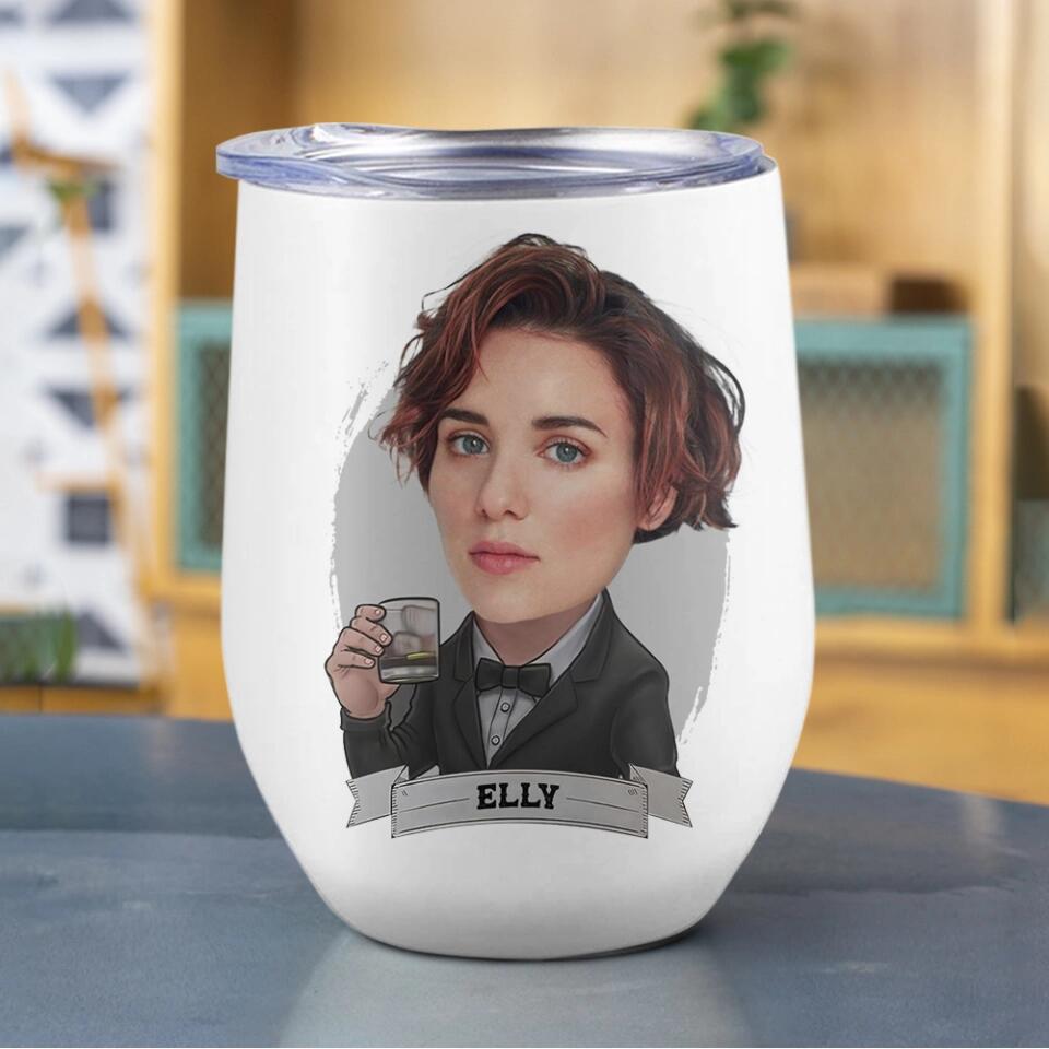 Best Boss Ever - Custom Face Remove Background - Personalized Tumbler - Gift for Your Boss On Birthday