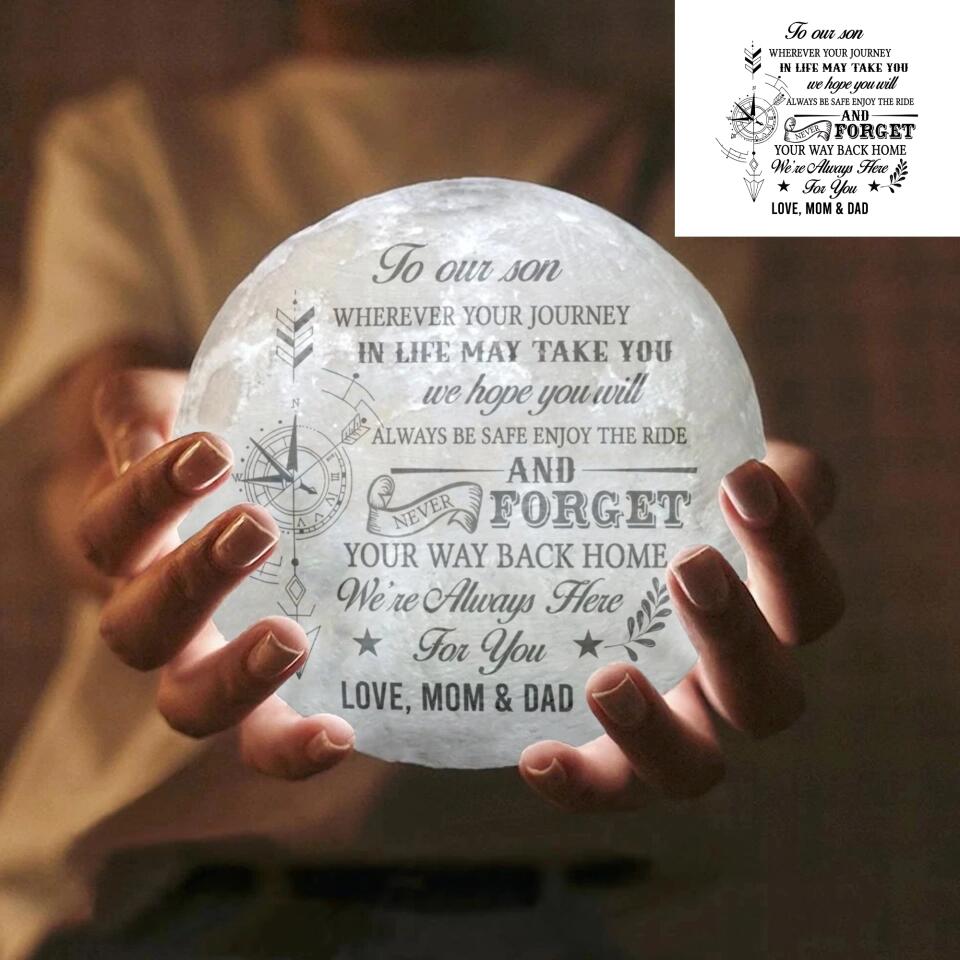 We Hope You Will Always Be Safe Moon Lamp