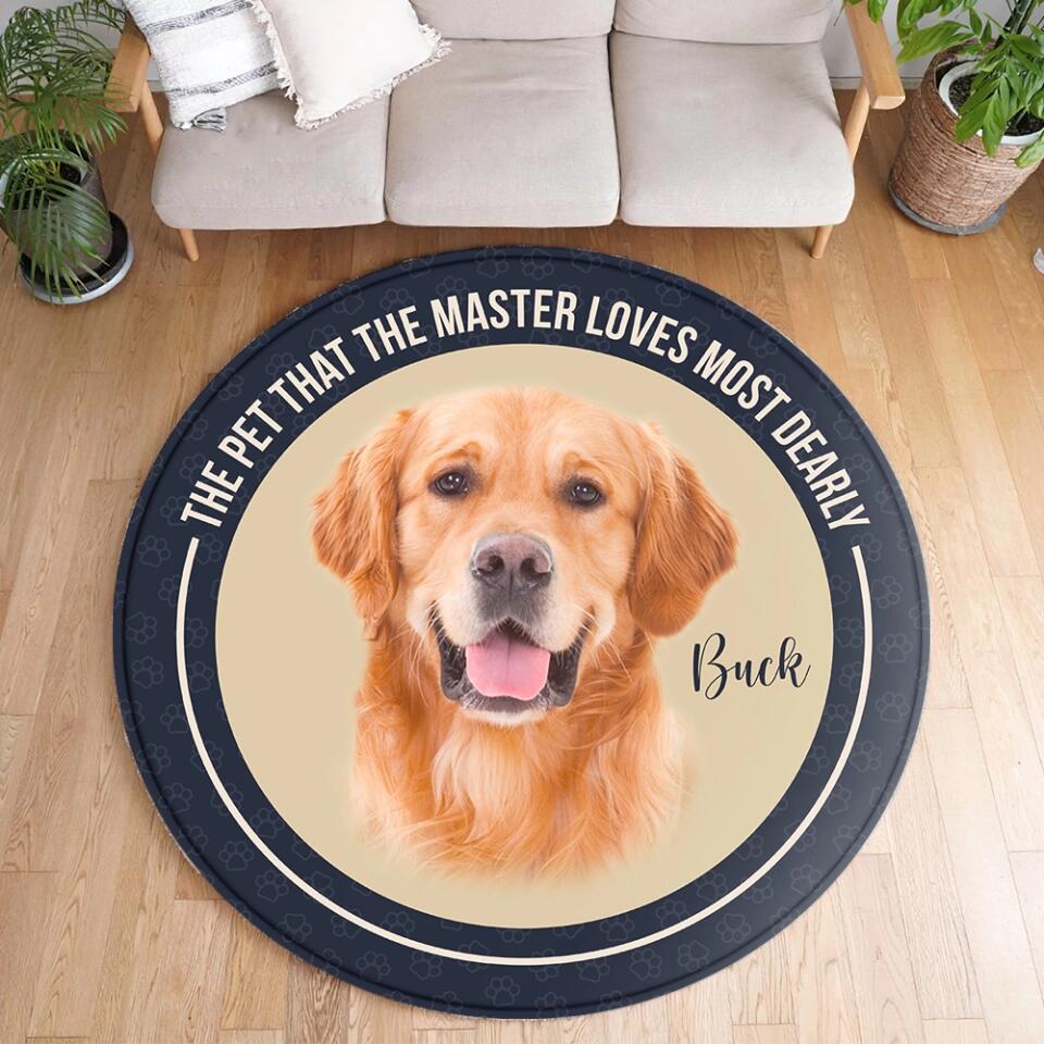 Personalized Pet's Face - Custom Photo Rug - Birthday, Christmas Gift For Dog Lovers, Owners